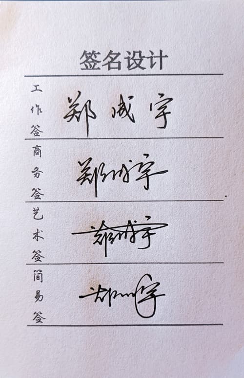 限时低价人工手写签名设计工作商务艺术简易四选一风格一图一视频 2