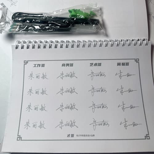 A5最多支持四种风格原创手写签名平面字帖 10